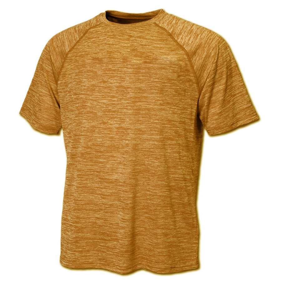 BAW Men’s Texas Orange Vintage Heather Dry-Tek Short Sleeve Shirt