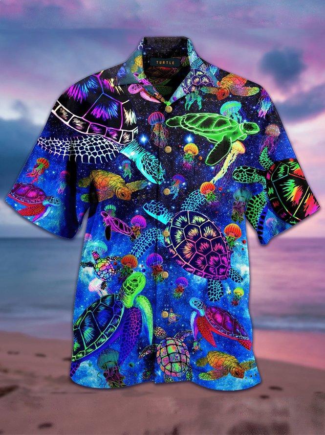 Colorful Turtles Hawaiian Shirt – For Men And Women