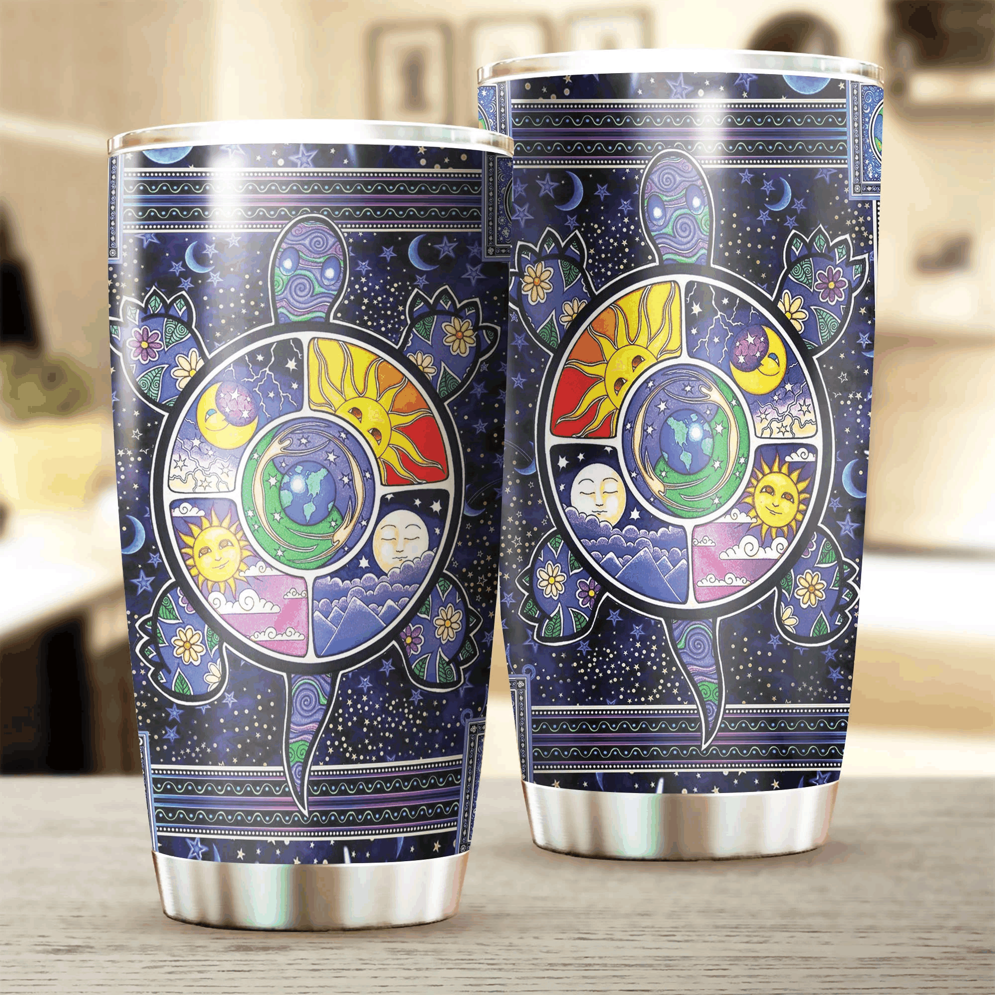 Wild Animal – Gf.Turtle Beach Sun Moon Tumbler Oz/Oz