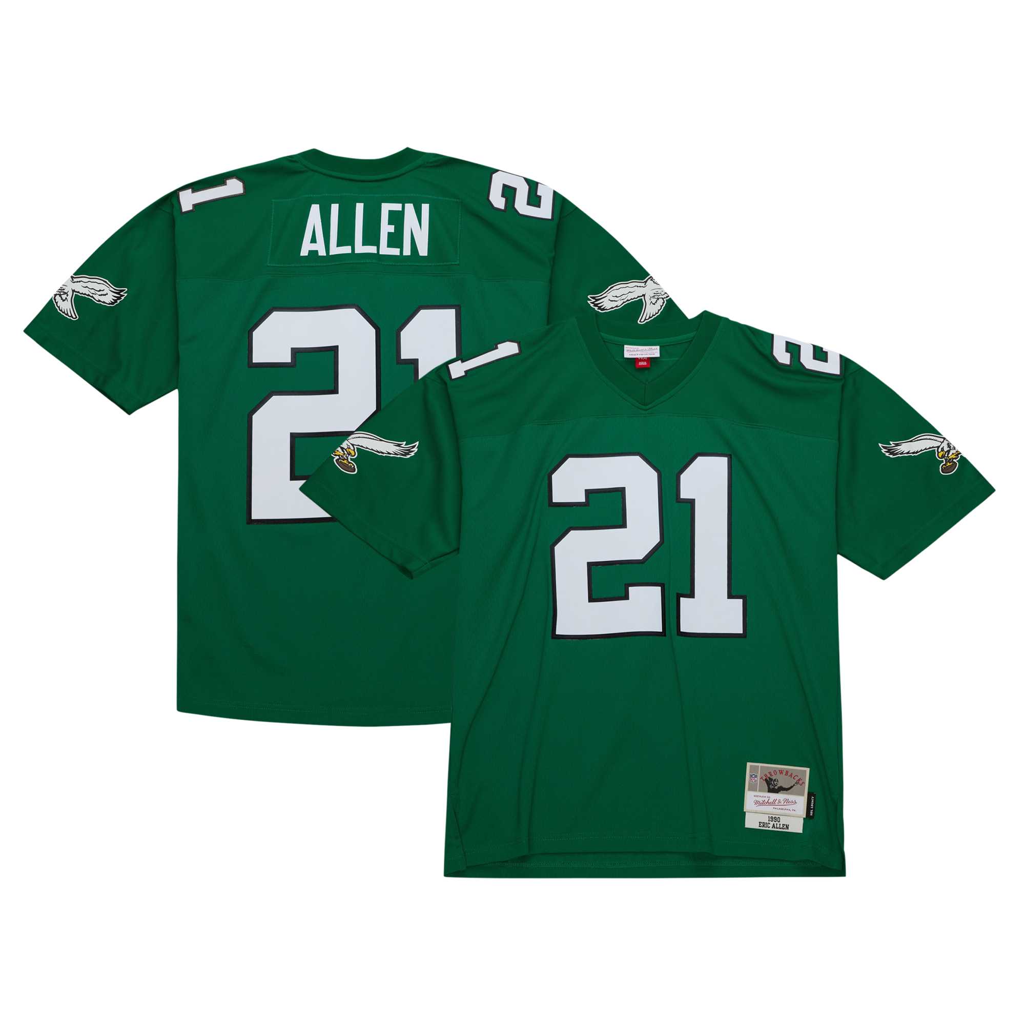 Eric Allen Philadelphia Eagles Mitchell & Ness Legacy Replica Jersey – Kelly Green