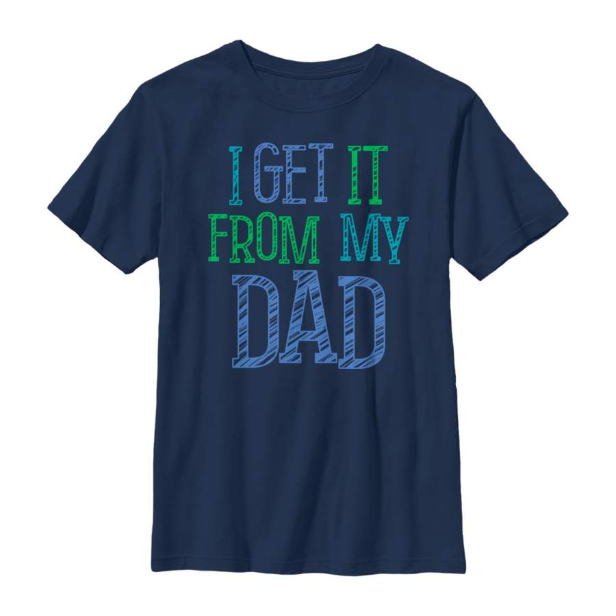 LOST GODS Boy’s Father’s Day Get it From Dad T-Shirt