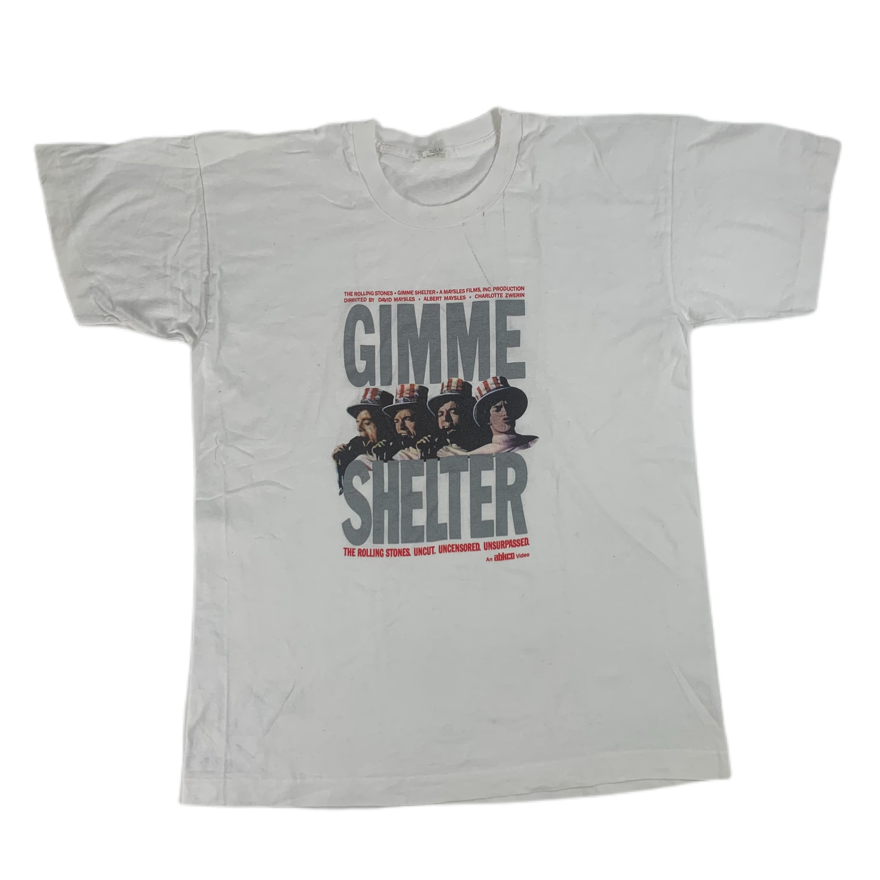 Vintage Rolling Stones “Gimme Shelter” Maysles Films Promotional T-Shirt