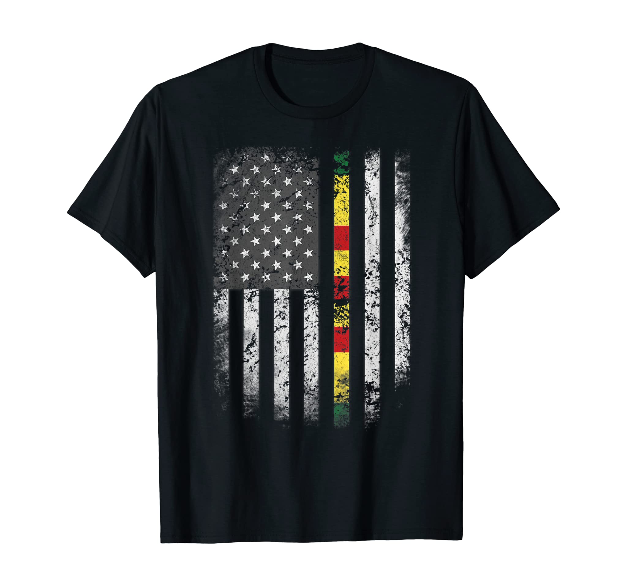 Proud Vietnam Veteran Shirt US Flag Ribbon Father Gift Tee