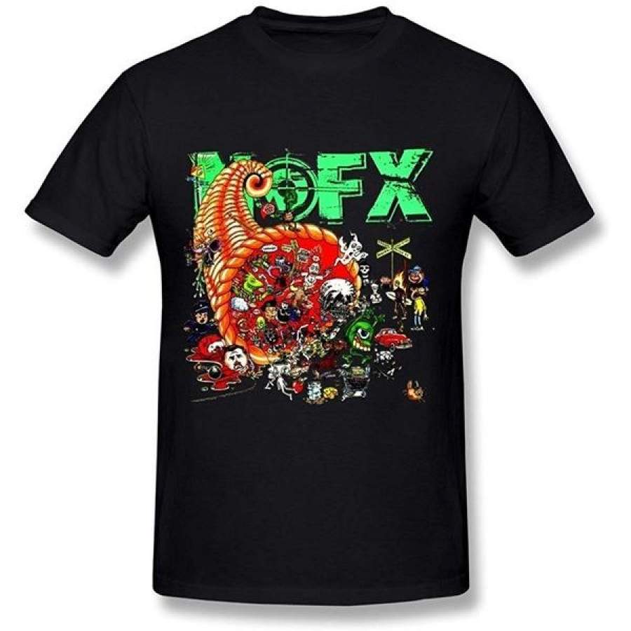 Men’S Nofx Band Logo Poster O-Neck T Shirts