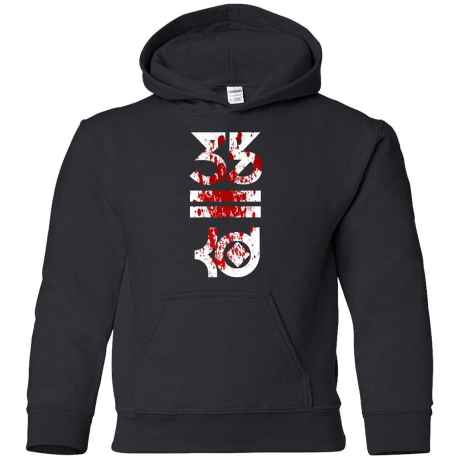 AGR Kevin Durant Human Blood Logo Youth Pullover Hoodie