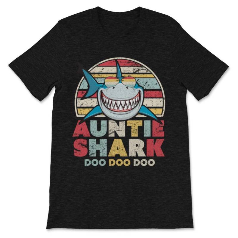 Auntie Shark Print. Doo Doo Doo Tee. Premium Unisex T-Shirt