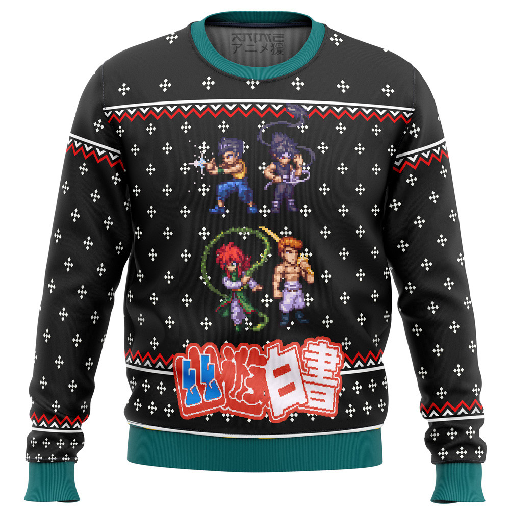 Yu Yu Hakusho Ghost Fighter Sprite Ugly Christmas Sweater