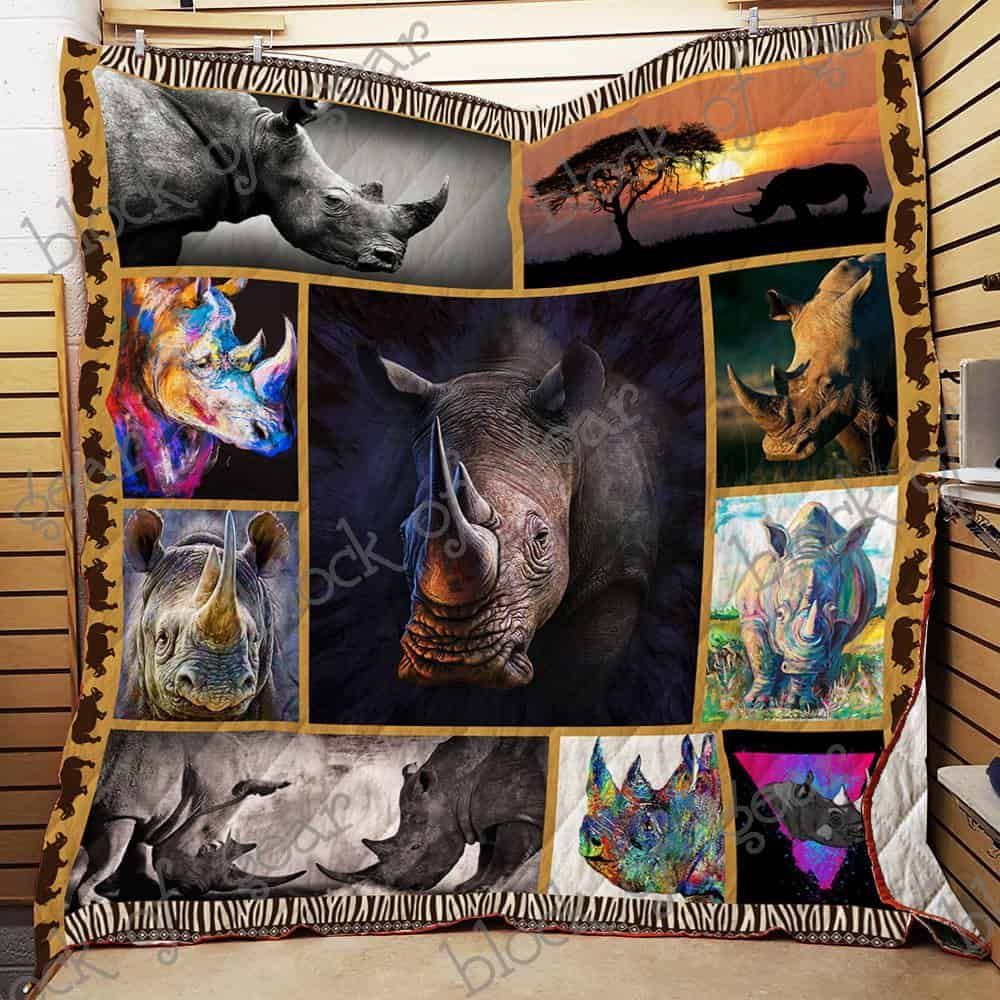 Rhino Is My Spirit Animal Quilt Ciupt