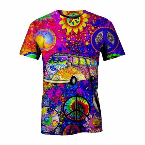 Hippie Travelling 3D All Over Printed Shirts For Men And Women, Gift For Hippie Lover, Hippie Soul