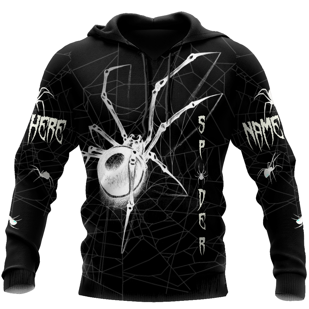 Widow Spider Black And White Personalized Premium Unisex Hoodie ML