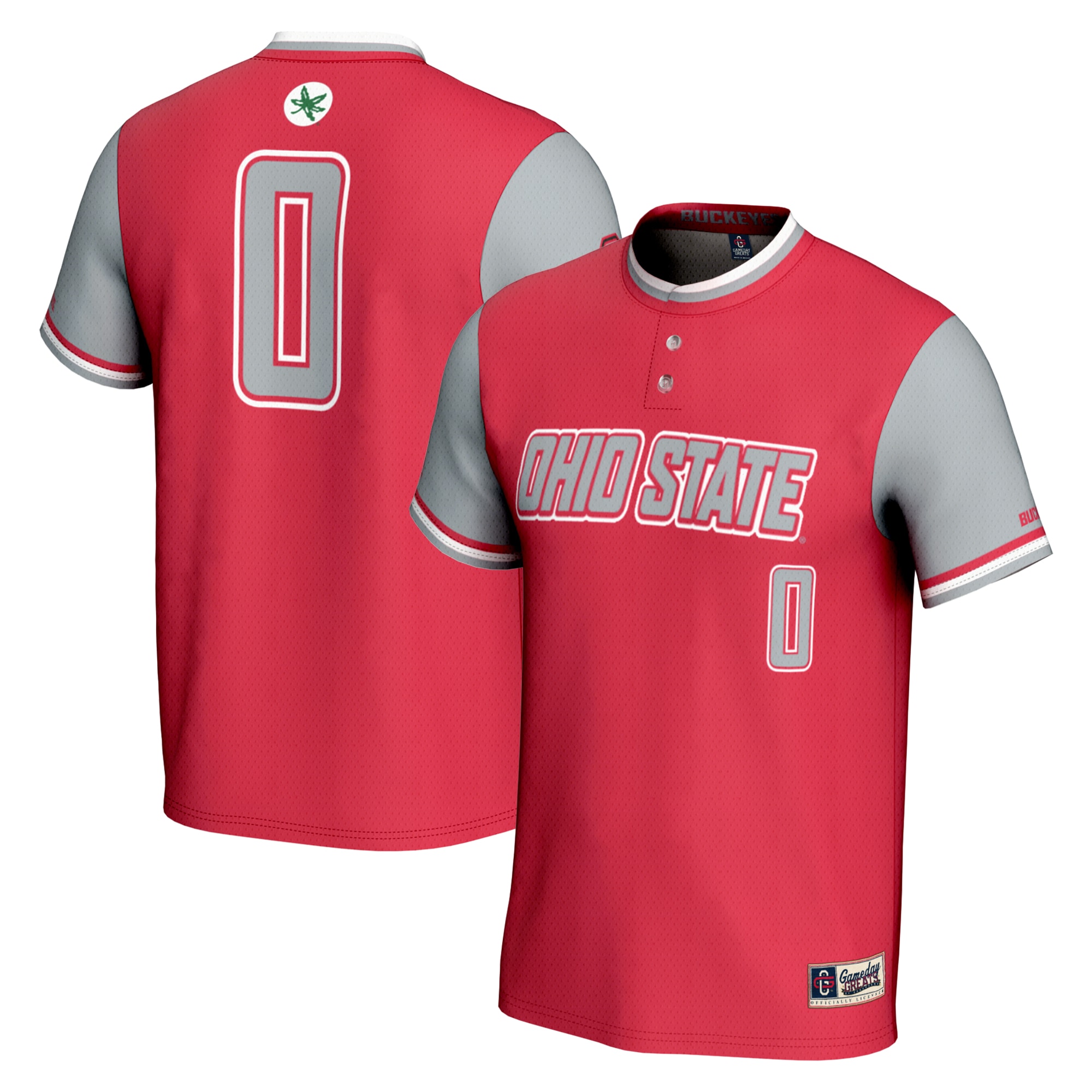 #0 Ohio State Buckeyes GameDay Greats Unisex Lightweight Softball Jersey – Scarlet