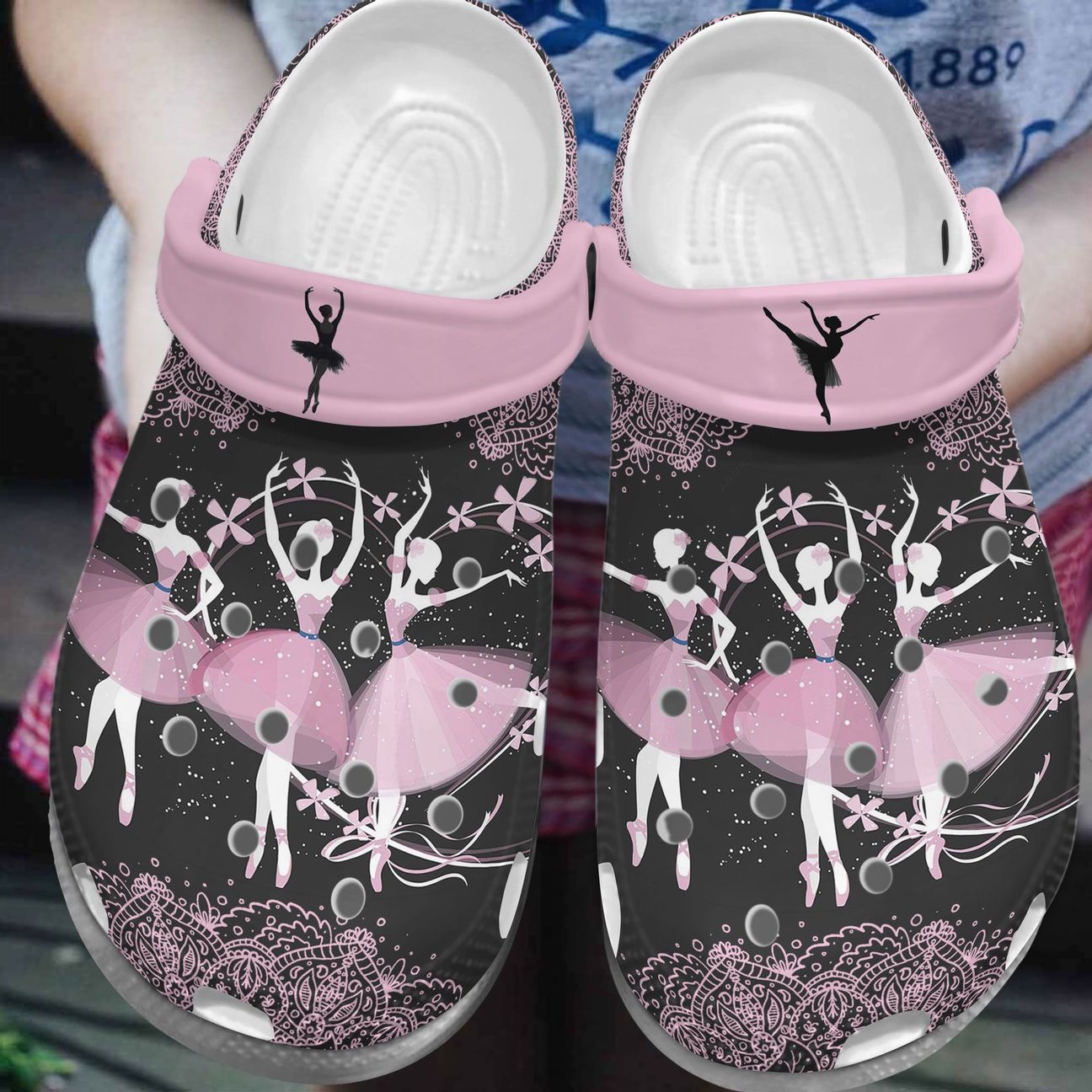 Ballet Personalized Clog, Custom Name, Text, Color, Number Fashion Style For Women, Men, Kid, Print 3D Pink Girls