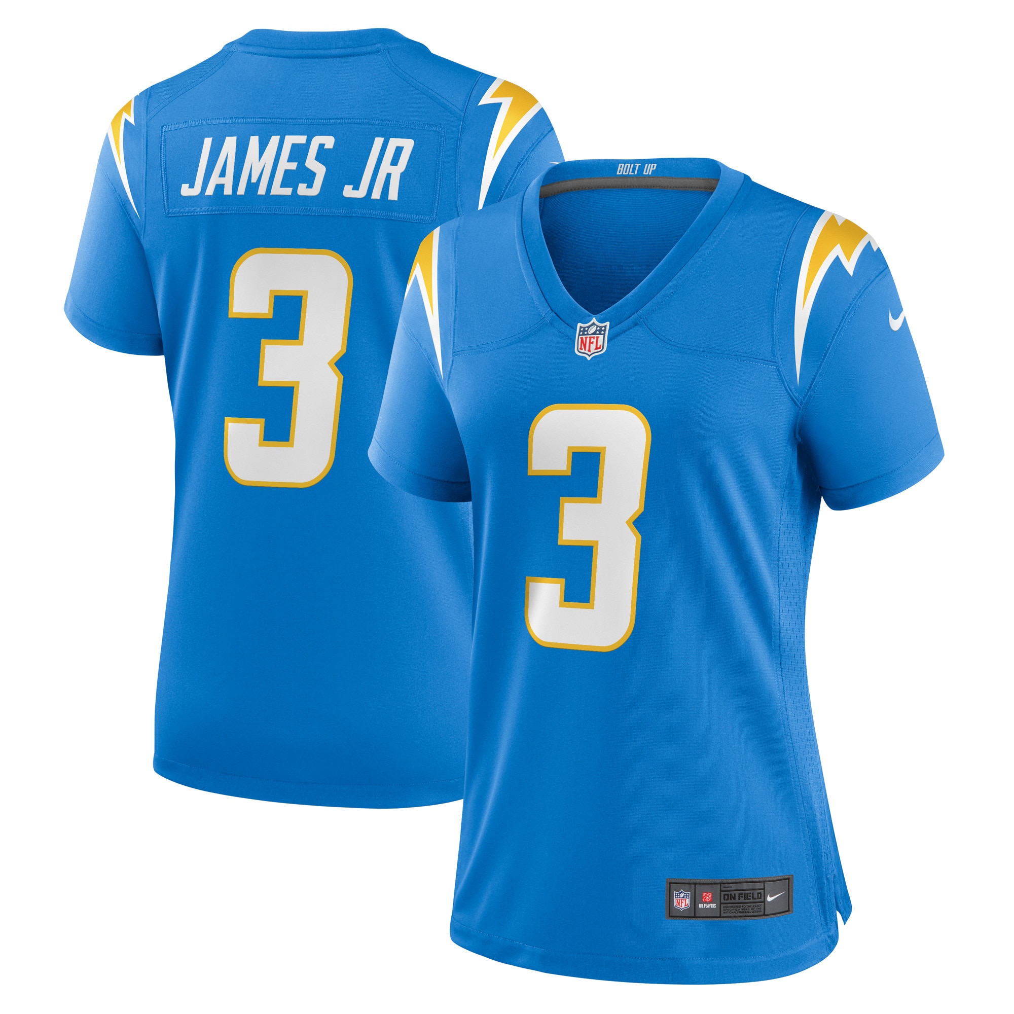 Derwin James Jr. Los Angeles Chargers Women's Player Jersey – Powder Blue