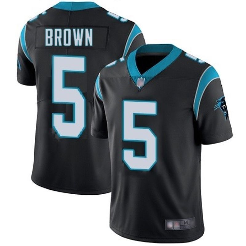 Carolina Panthers Derrick Brown #5 NFL 2020 Black Jersey