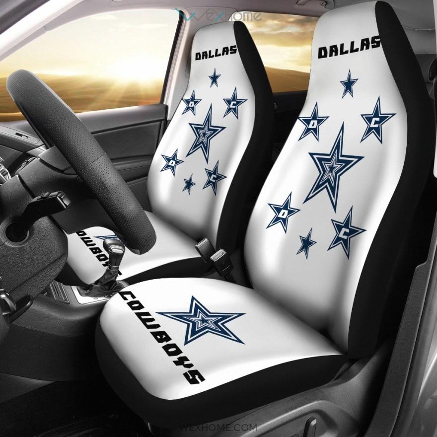 Football Team Car Seat Covers | Dallas Cowboys Blue Stars Seat Covers