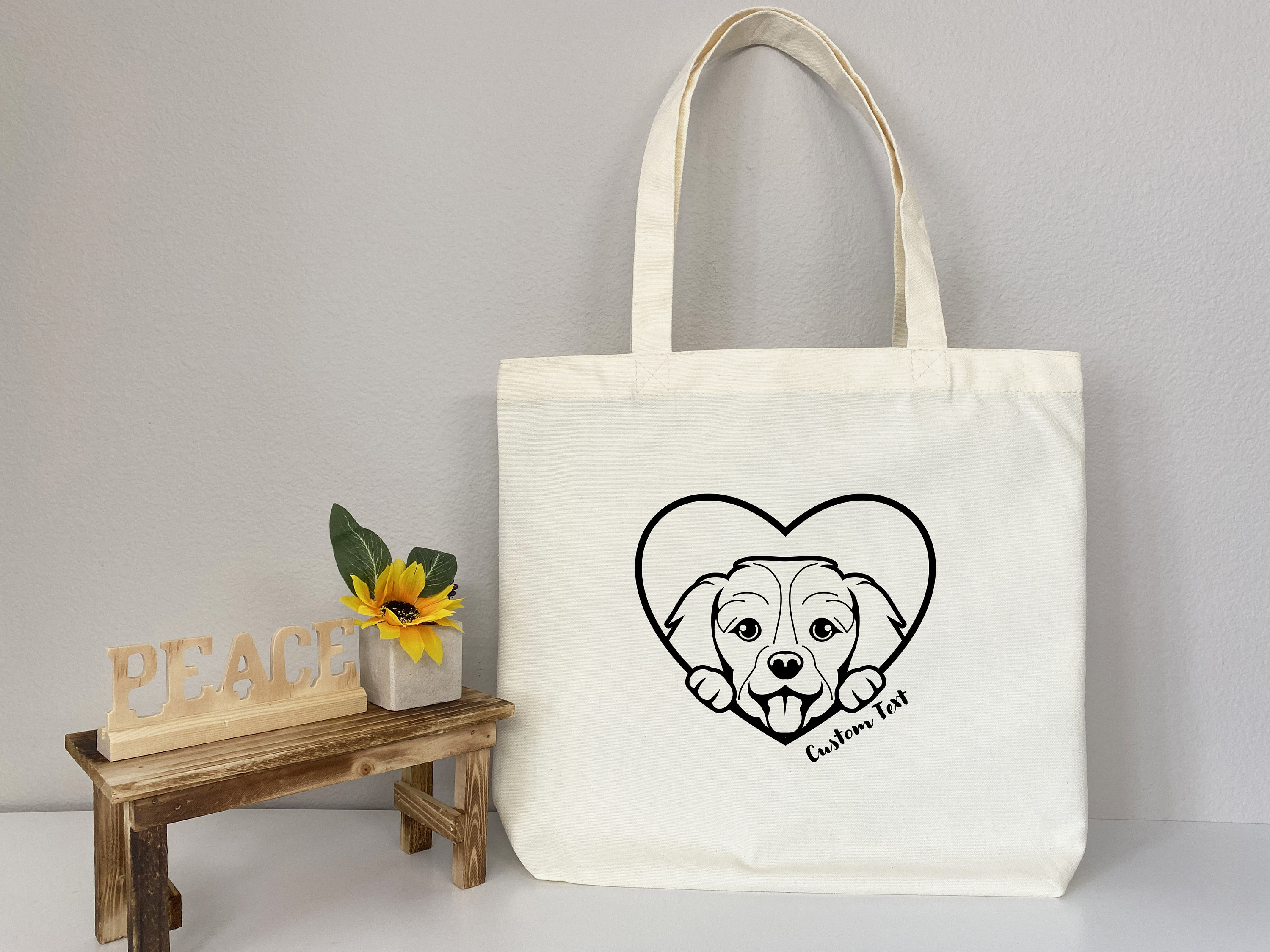 King Charles Spaniel, Puppy Bag, Puppy Tote Bag, Cute Tote Bag, Dog Bag, Dog Mom Tote Bag, Custom Pet Bag, Dog Lover Gift, Gift for Dog Mom