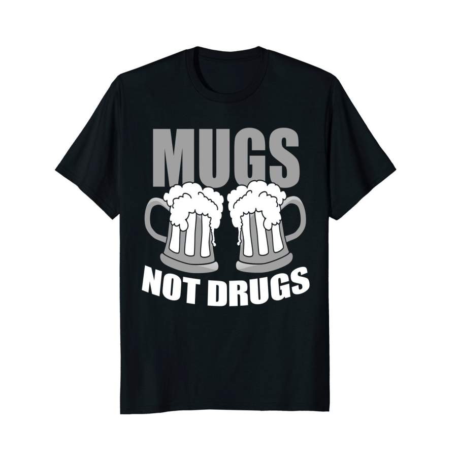 St Patrick’S Day Shirt Mugs Not Drugs Men’S Short Sleeve T-Shirt