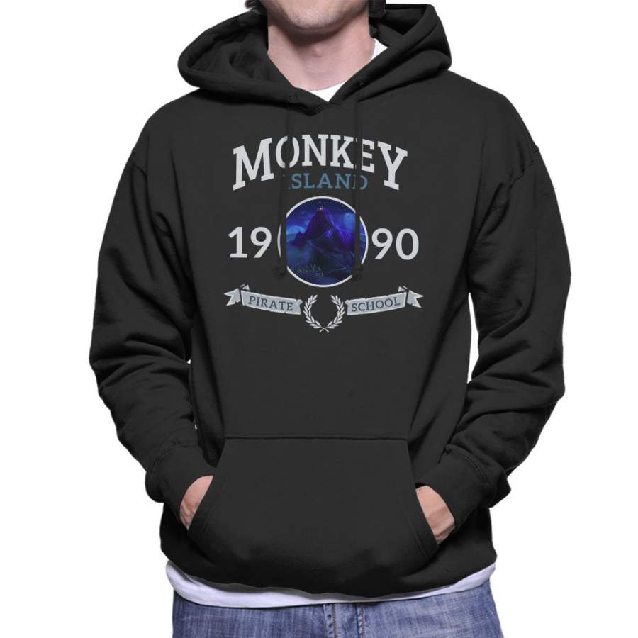 Monkey Island Pirate School Men’s Hooded Sweatshirt