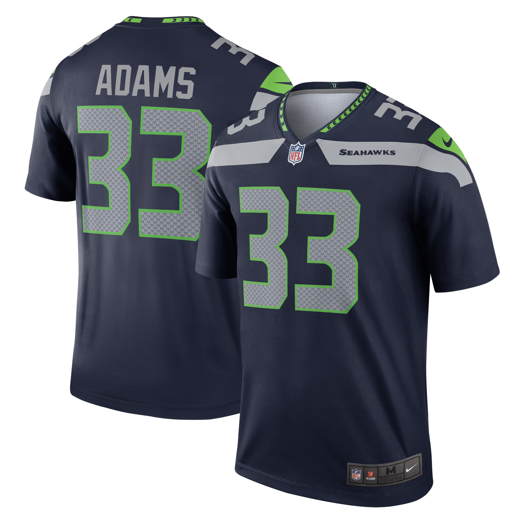 Men’s Seattle Seahawks Jamal Adams College Navy Legend Jersey