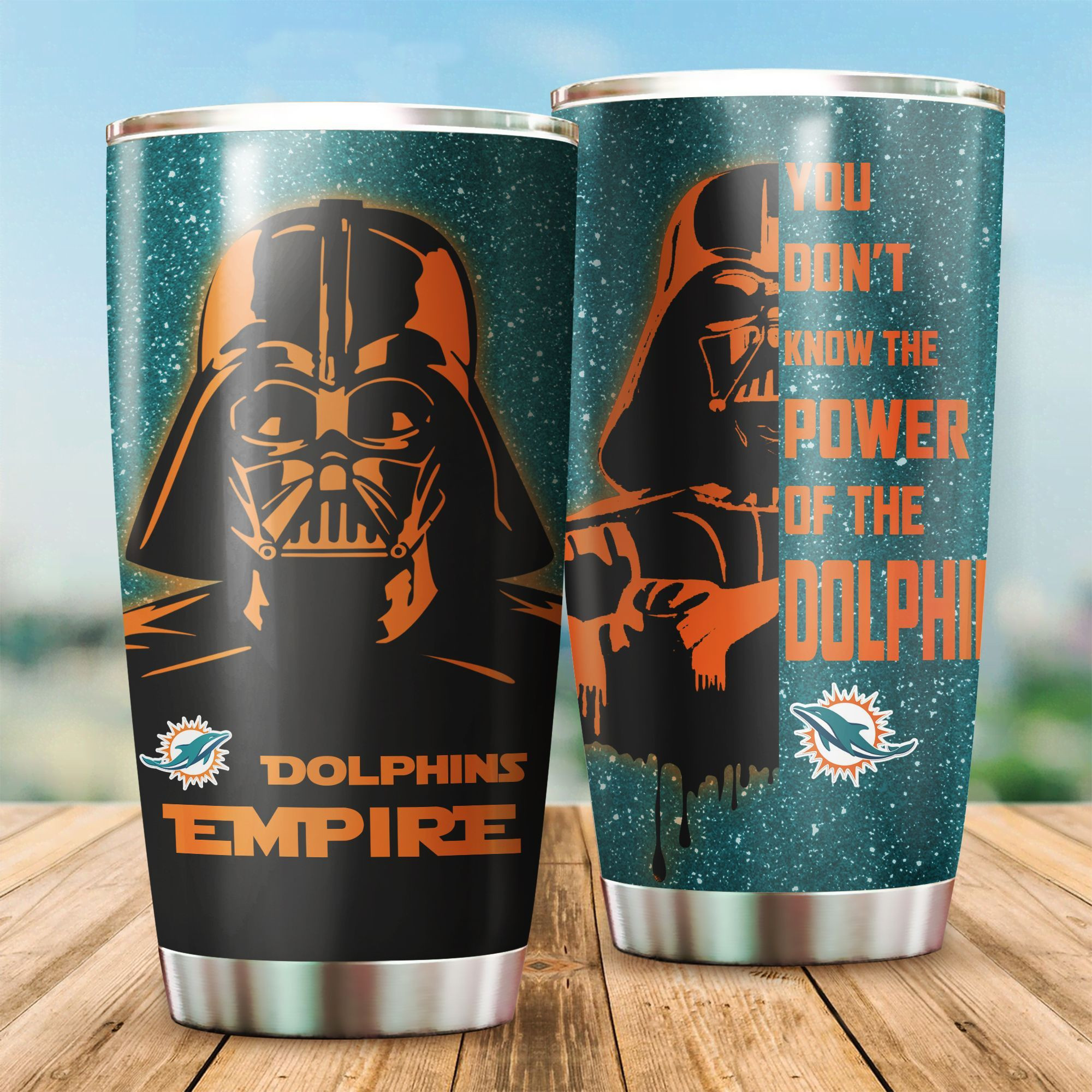 Miami Dolphins Stars Wars All Over Print 3D Tumbler-Tph