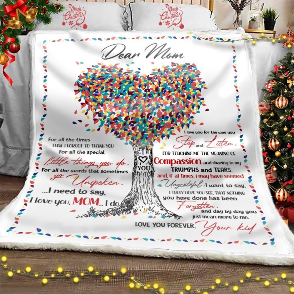 Mom Compassion Blanket Gift For Moms Gift For Christmas Christmas Gift Cozy Fleece Blanket Sherpa Blanket