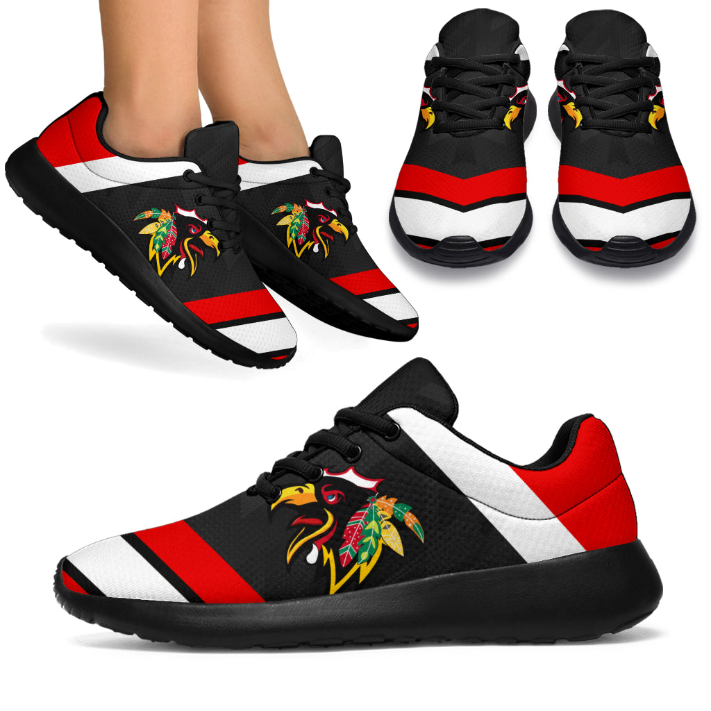 Chicago Blackhawks Hockey Sport Sneakers A21