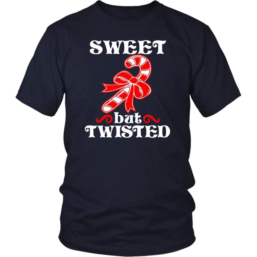 Sweet But Twisted Funny Candy Cane Christmas Shirt