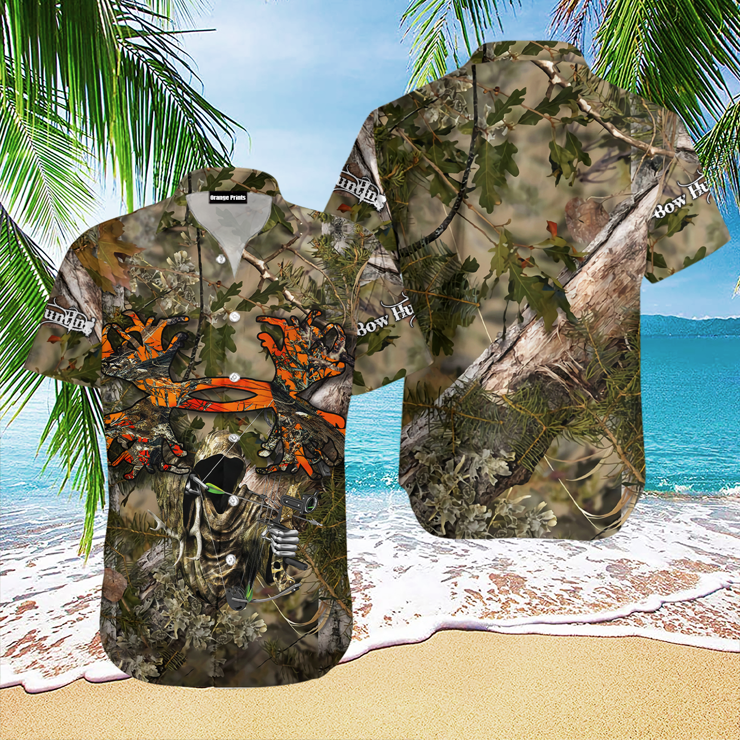 Bow Hunting Camo Aloha Hawaii Shirts For Men And Women Ha90609