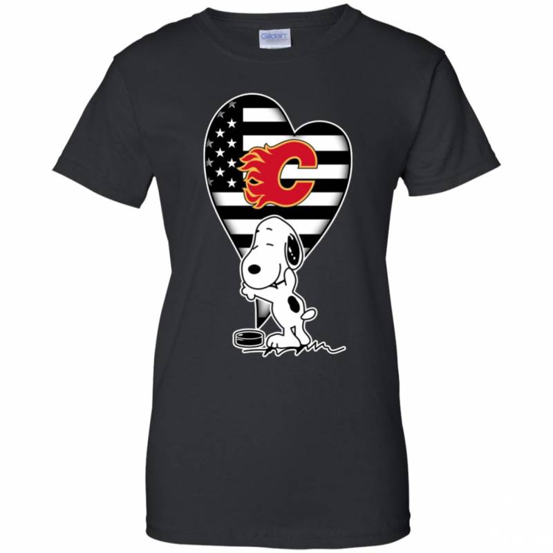 Calgary Flames Snoopy In My Heart Shirts