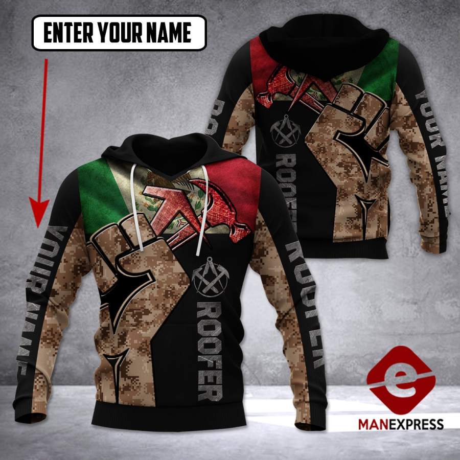 VH CUSTOMIZE ROOFER MEXICO 1612 3D ALL PRINT HOODIE