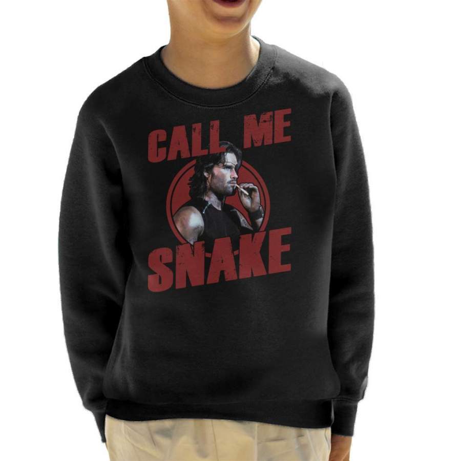 Escape From New York Call Me Snake Eyepatch Kid’s Sweatshirt