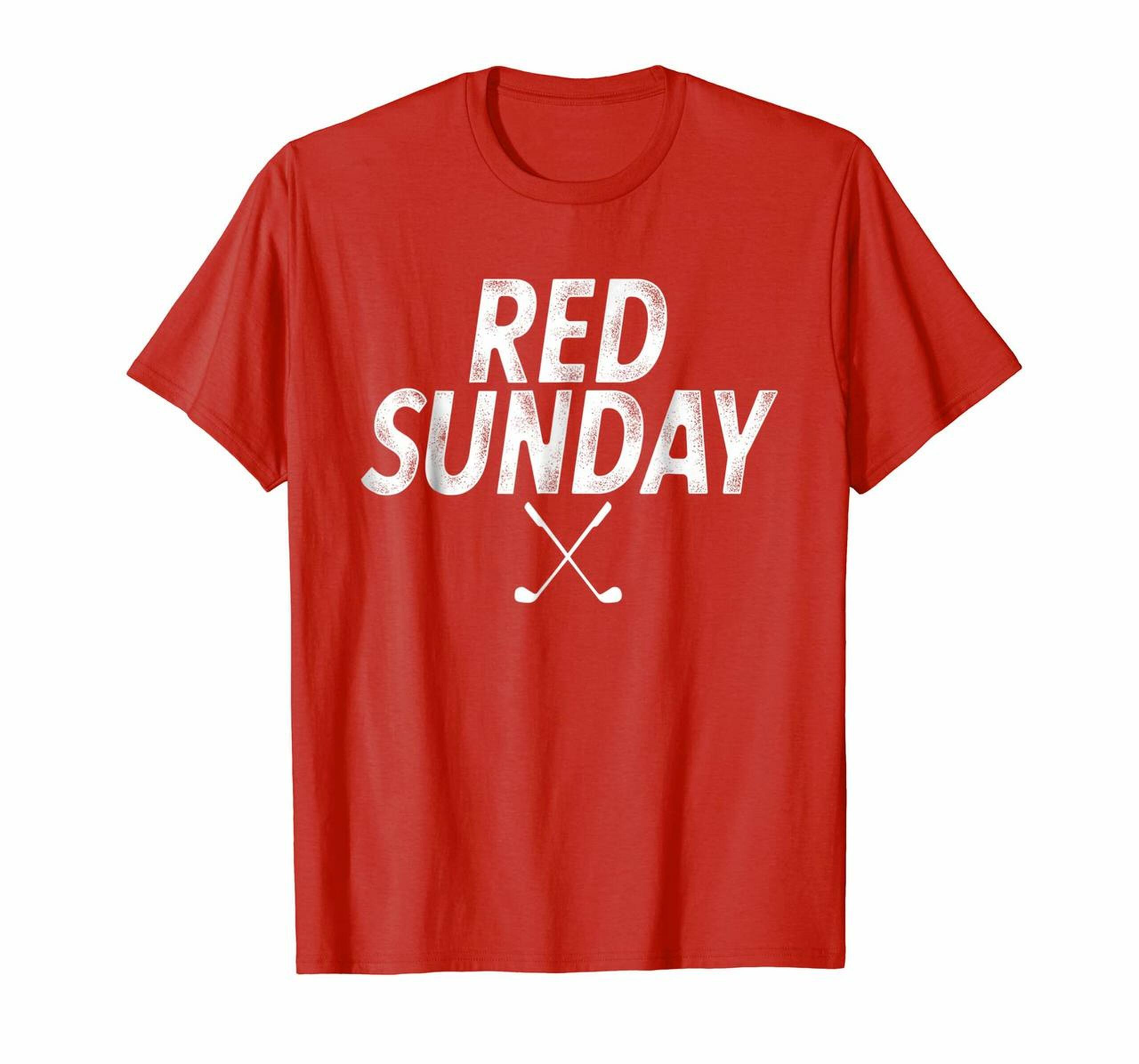 Tiger Red Sunday Golf T-Shirt