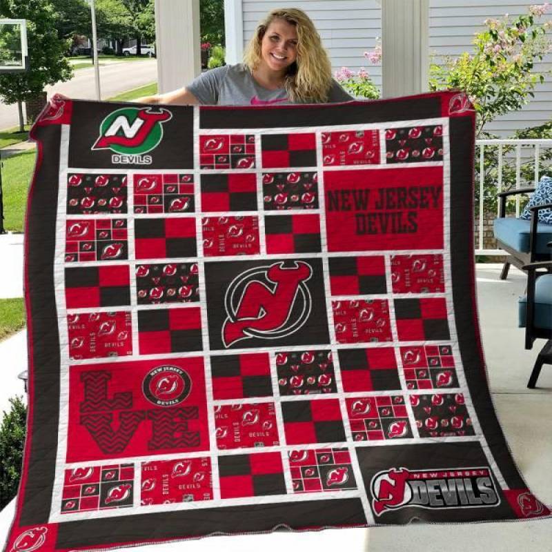 New Jersey Devils Quilt Blanket 01