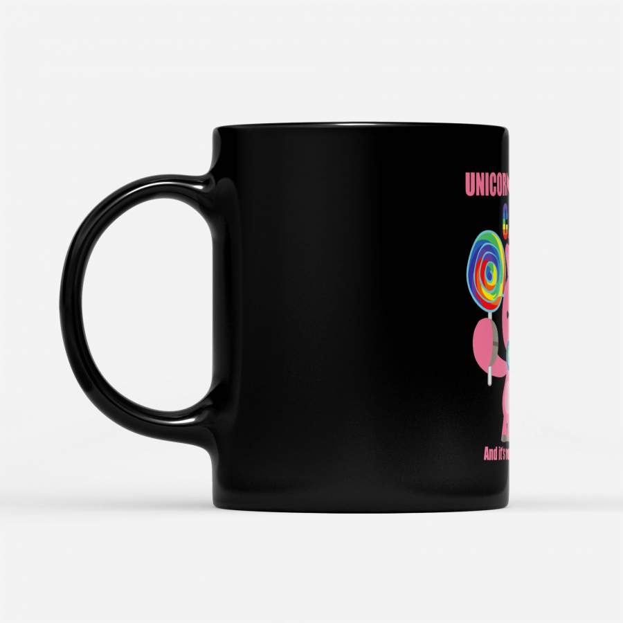 Unicorns Poop Candy by Cheerful Madness!! – Black Mug