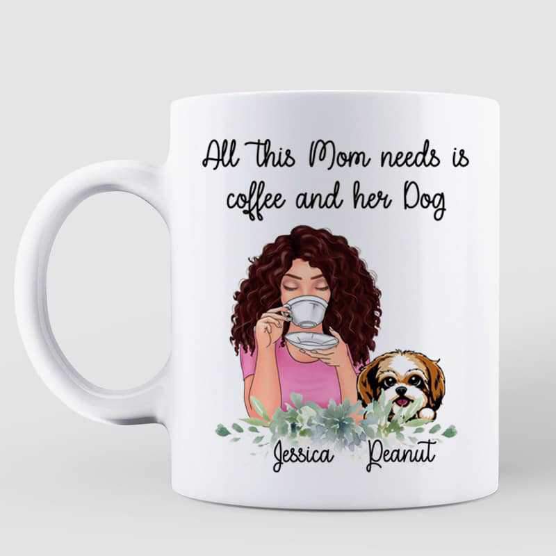 This Mom Needs Coffee And Dogs Personalized Mug