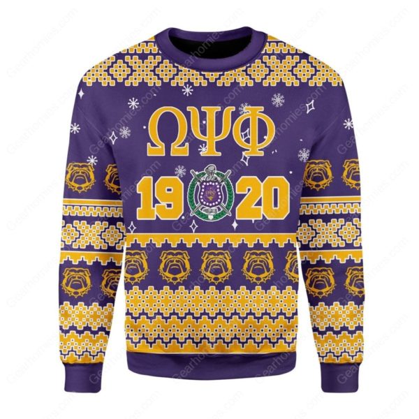 Omega Psi Phi Christmas Ugly Sweater