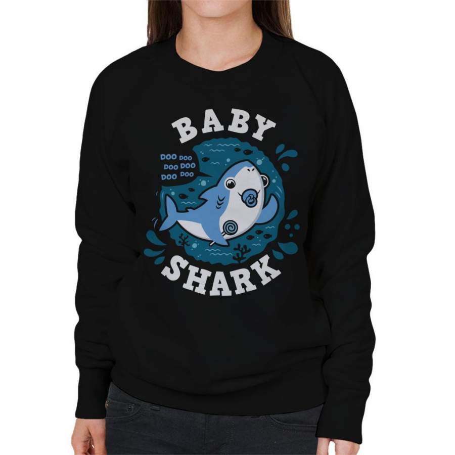 Baby Shark Family Boy Pacifier Women’s Sweatshirt