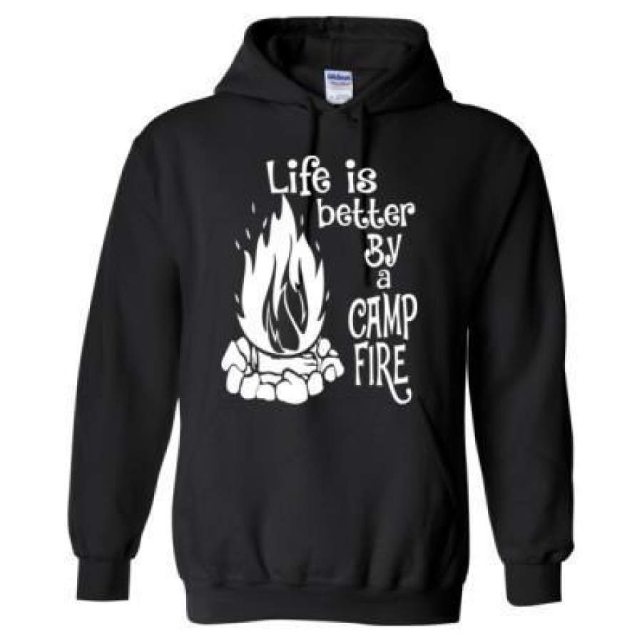 AGR Life Is Better By A Camp Fire – Heavy Blend™ Hooded Sweatshirt