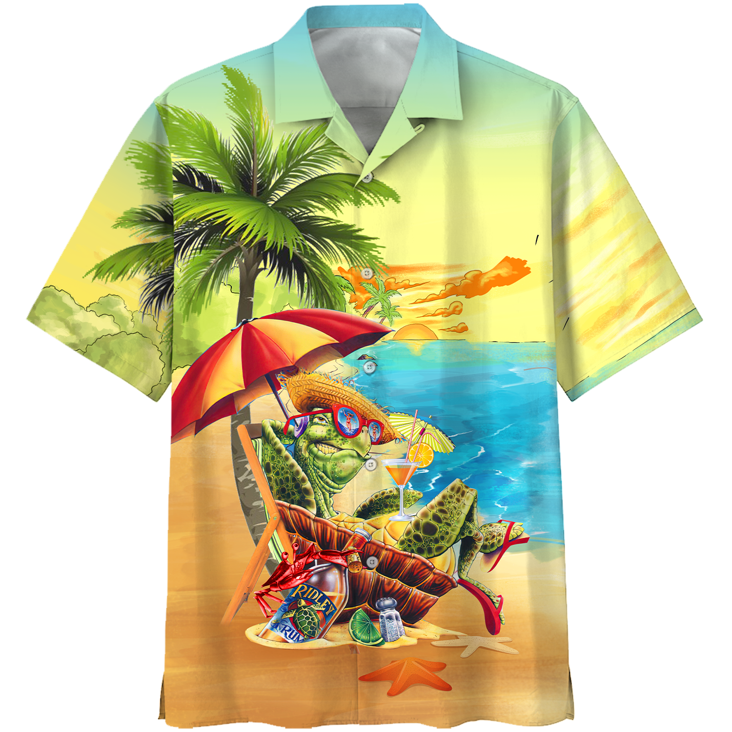 Turtle On The Beach Hawaii Shirt Lover Hawaii For Men Women Ha105049