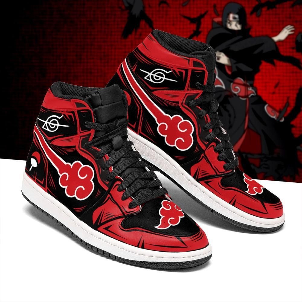 Akatsuki Sneakers Custom Itachi Symbol Anime Naruto Shoes Unisex Men Women