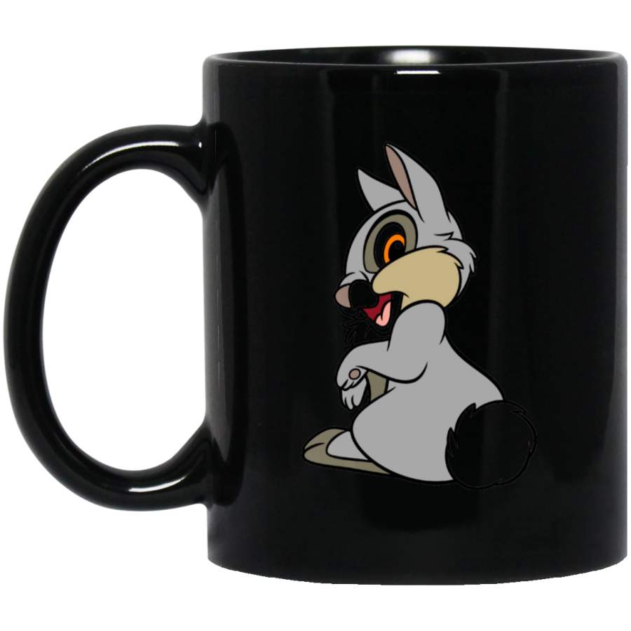 Bambi Thumper rabbit sitting Baby 11 oz 15 oz Mug Black