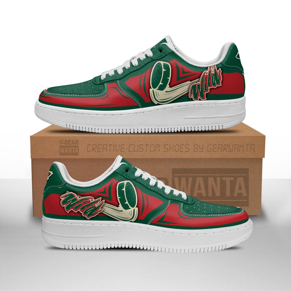 Minnesota Wild Air Shoes Custom Naf Sneakers For Fans