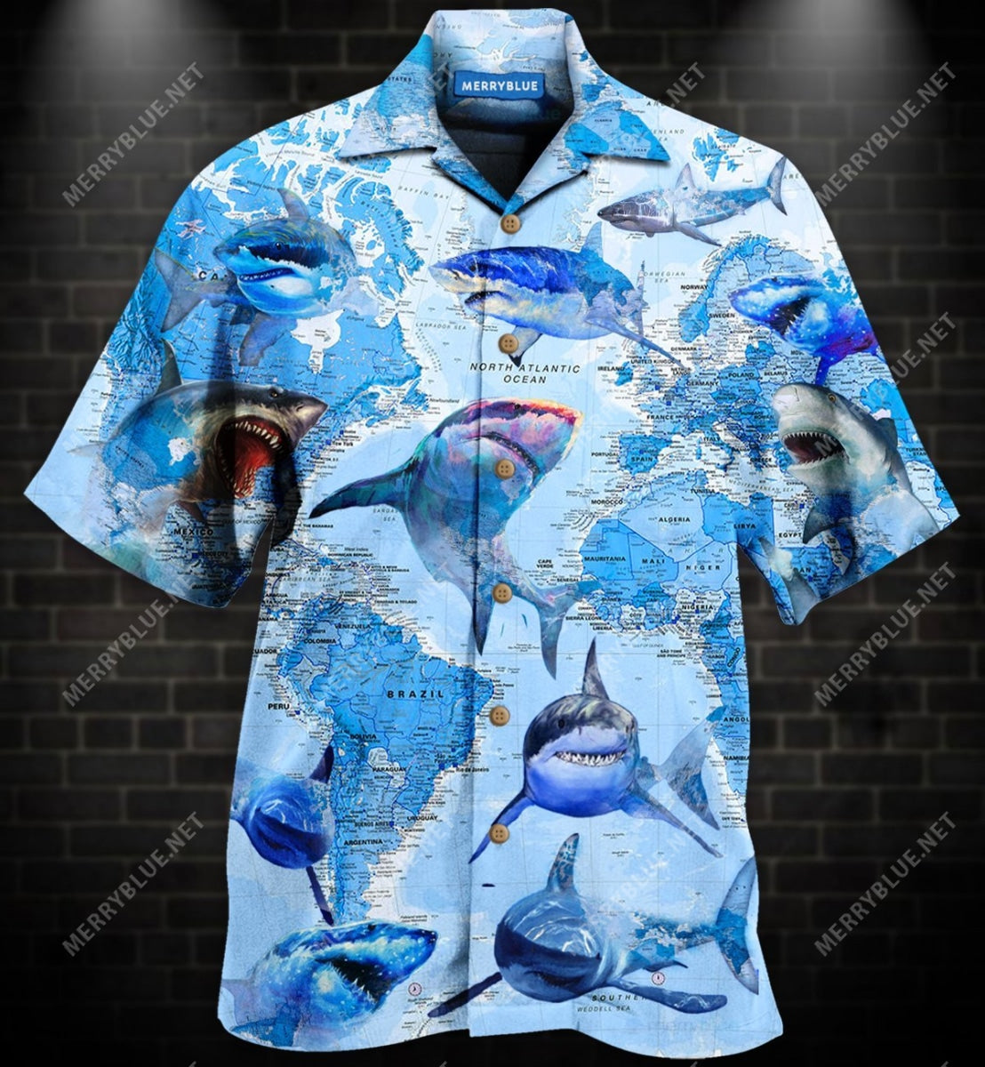 The Great White Sharks World Unisex Hawaiian Shirt