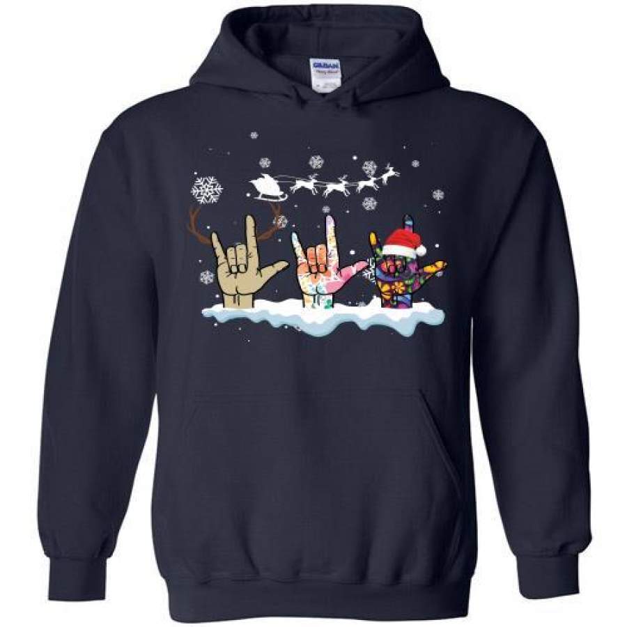 Sign language Christmas Hoodie