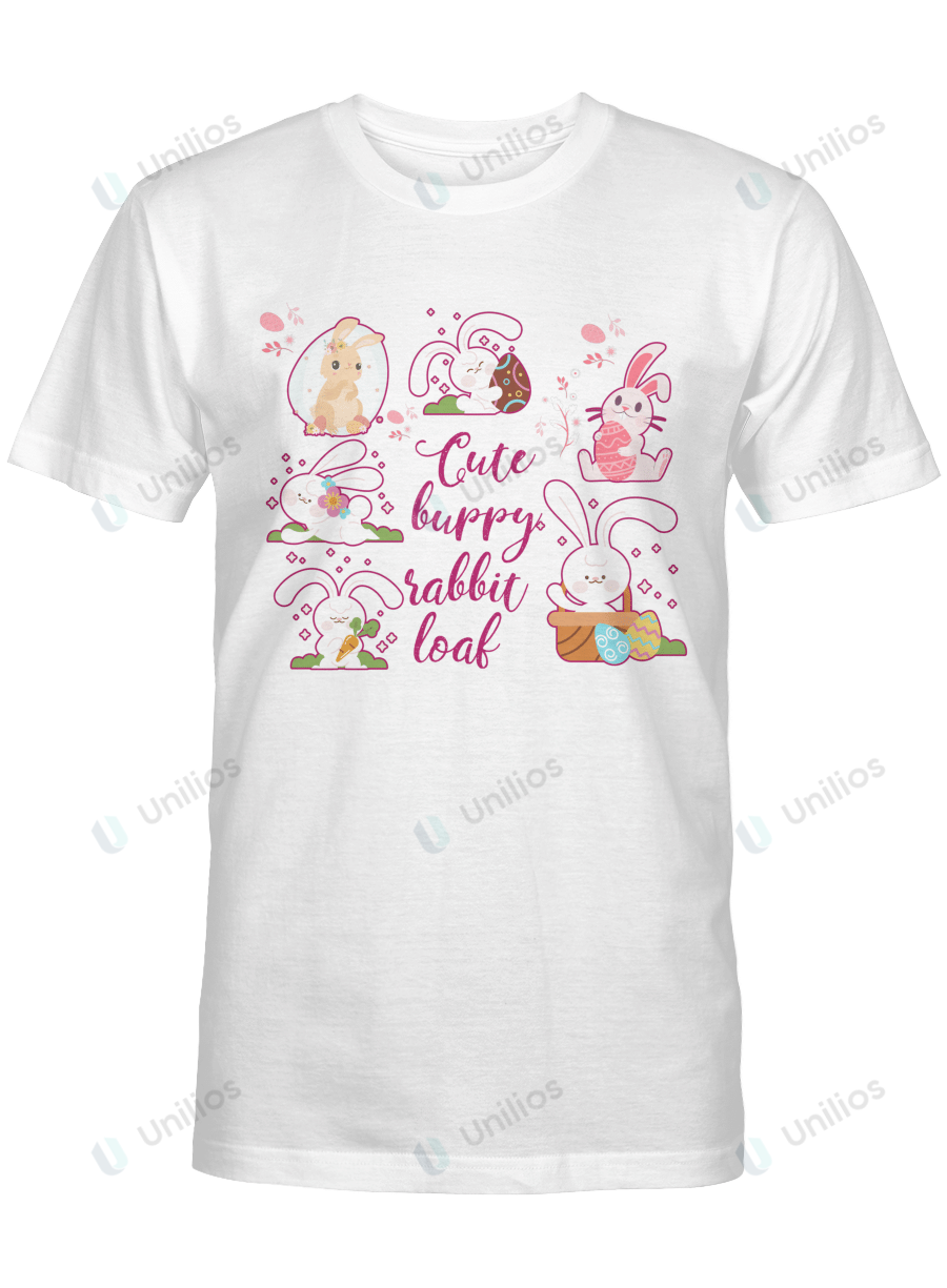 Cute Bunny Rabbit Loaf Easter Day – Unisex T-Shirt