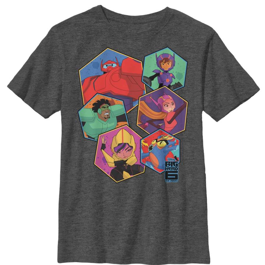 Big Hero 6 Boy’s Hero Hexagon  T Shirt