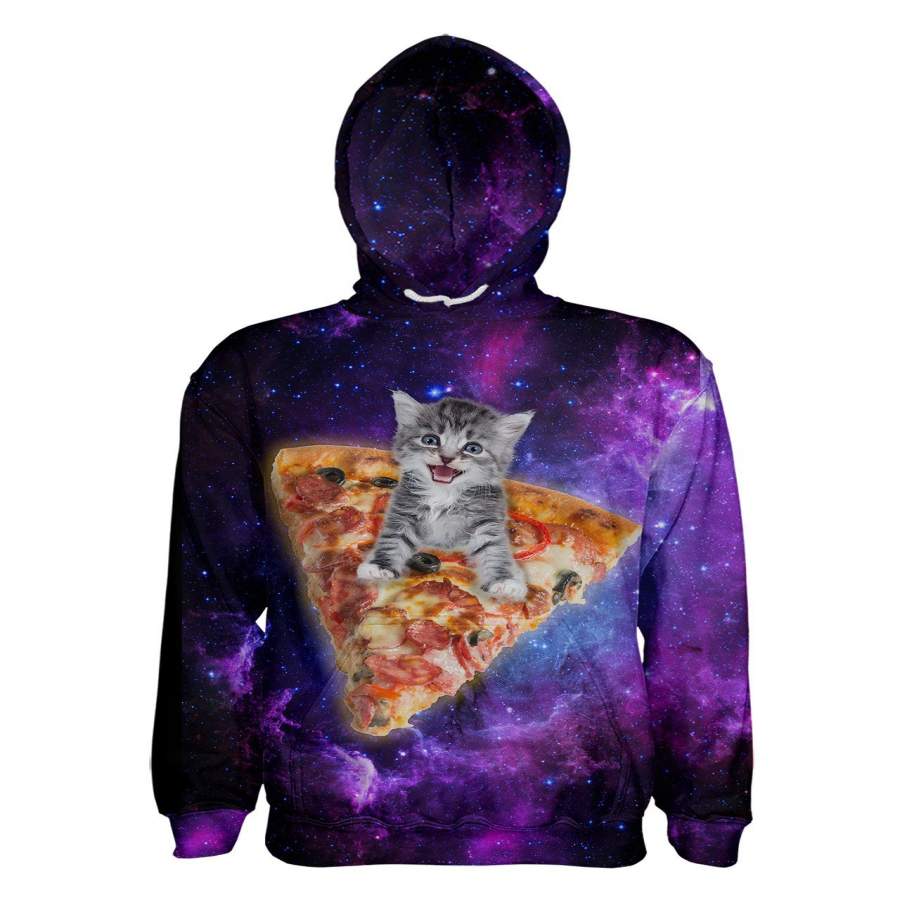 Pizza Kitten Pullover Hoodie