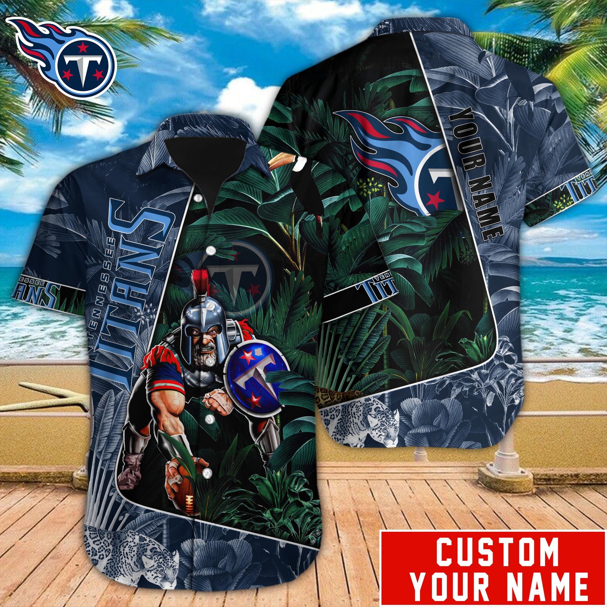 Tennessee Titans Nfl-Hawaiian Shirt Custom M-40881