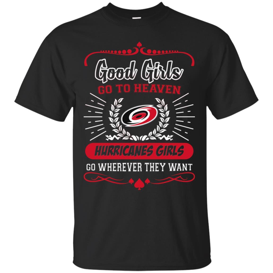 Good Girls Go To Heaven Carolina Hurricanes Girls Tshirt For Fans