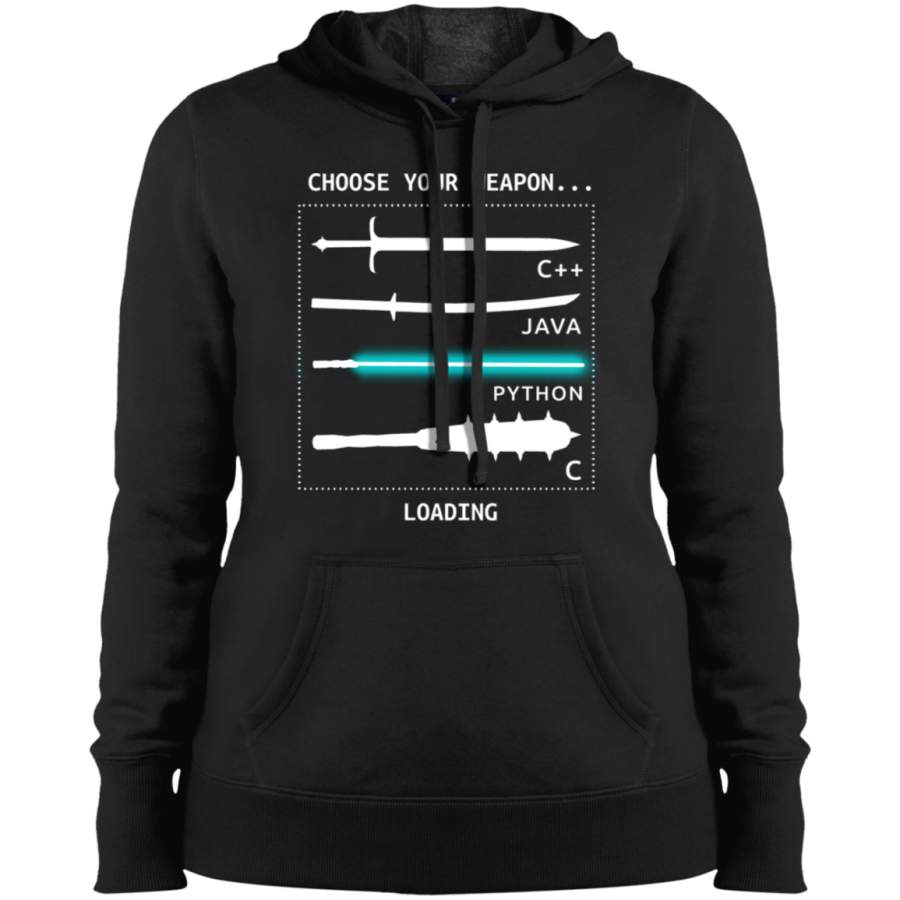 AGR unny Computer Science Shirt-Java C++ Python C Programmer Weapons for Women Men Ladies’ Pullover Hooded Sweatshirt